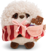 NICI Plüsch MyMochi Panda Kono 8 cm im Popcornkostüm mit Schokolade, Set Geschenkverpackung.