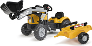 Falk Šliapací traktor 2035M SuperBuilder s nakladačom a vlečkou