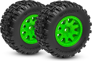 Traxxas roată 2.1/2.6", disc verde, anvelopă Sledgehammer (față) (2)