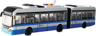 CITY SERVICE CAR - 1:16 Gelenkbus - blau mit Rückzug mit Geräuschen