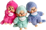 Monchhichi Mončiči colori (rosa lampone, verde menta, blu) 14cm