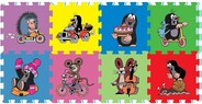 Schaumstoff-Puzzle Maulwurf 30x30 8-tlg