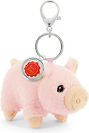 Keeleco Llavero para Bolsa Cerdo Rosa 12 cm