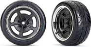 Traxxas koleso 1.9", disk chómovaný, pneu Reponse (zadný) (2)