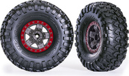 Traxxas koleso 2.2", disk TRX-4 Šport sivý/červený, pneu Canyon Trail (2)