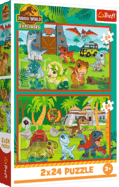 Trefl Puzzle 2x24 Jurský svet / Malí dinosauri