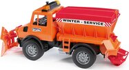 Bruder Комунални автомобили - MB Unimog зимно почистващо превозно средство 1:16