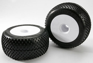 Traxxas bicykel 3.8", disk Dished biely, pneu Response Pro S1 (2)