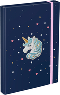 BAAGL Ordner für Schulhefte A4 Unicorn Gold