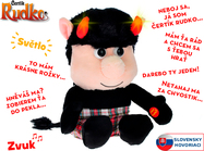 Čertík Rudko plyšový 20cm slovensky hovoriaci