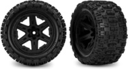 Traxxas kerék 2.8", RXT fekete felni, Sledgehammer ST gumiabroncs (4WD e/h, 2WD elektromos e) (2)