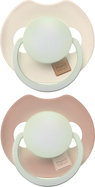 LOVI Cumlík svietiaci silikónový dynamický Prime 6-18m 2ks Ivory/Blush