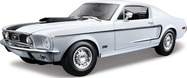 Maisto - 1968 Ford Mustang GT Cobra Jet, biely, 1:18