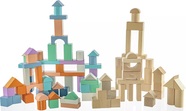 Ensemble de cubes en bois 100 pcs, 2023