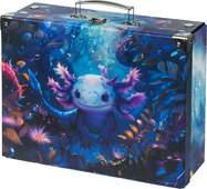 BAAGL Skladací školský kufrík Axolotl s kovaním