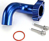 Esapament motor Traxxas din aluminiu spate: TRX 2.5 / 3.3