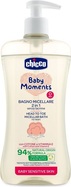 CHICCO Šampón micelárny na vlasy a telo s dávkovačom Baby Moments Sensitive 94 % prírodnýc