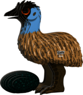 EUGY Emu 3D puzzle di cartone