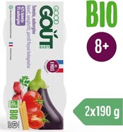 Good Gout BIO Špagety s baklažánom a hovädzím mäsom (2x190 g)