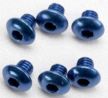 Traxxas skrutka imbus M4x4mm polguľatá hlava hliník (6)