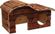 Domček Small Animals Kaskada drevený s kôrou 31x19x19cm