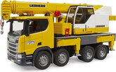 Bruder Camión Scania con grúa Liebherr