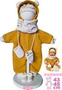 Llorens M844-003 oblečenie pre bábiku bábätko NEW BORN veľkosti 43-45 cm