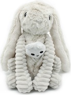 Ptipotos Plüschhase Toudou grau - Mama mit Baby
