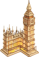RoboTime drevené 3D puzzle hodinová veža Big Ben svietiaci