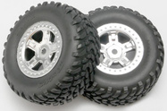 Traxxas koleso 1.4/1.8", disk SCT saténový, pneu SCT (2)