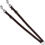 Vodítko Trixie Premium rozdvojka čierne 40-70cmx15mm