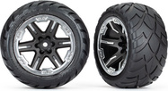 Traxxas koleso 2.8", disk RXT čierny-chróm, pneu Anaconda (4WD predné/zadné, 2WD predné) (2)