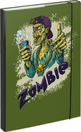 BAAGL Táblák az iskolai füzetek A4 Zombik számára