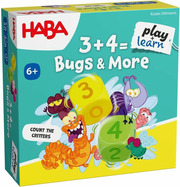 Haba Play&amp;Learn Vzdelávacia mini hra 3+4 chrobáky od 6 rokov