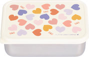 A Little Lovely Company - boîte à déjeuner en acier inoxydable avec couvercle en plastique - cœur