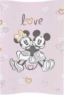 CEBA Matelas à langer doux COSY 50x70 Disney Minnie&amp;Mickey Rose