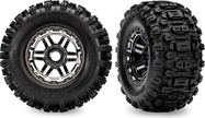 Traxxas koleso 2.8", pneumatika Maxx All-Terrain, disk čierny chróm (2)
