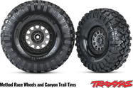 Traxxas disk 1.9" chróm, pokrievka, samolepky (2)