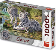 Puzzle Biele tygre 1000 dielikov secret collection