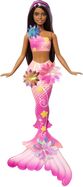 Barbie Kúzelná kvetinová morská panna tmavovláska