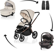 Kolica Move Cross 5X + autosjedalica XM Plus i-Size, Quartz Beige