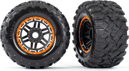Traxxas koleso 2.8", pneu Maxx All-Terrain, disk čierno-oranžový (2)
