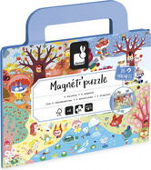 Janod Magnetipuzzle Anotimpurile 36 buc în formă de valiză