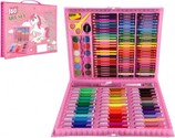 Sada na malovanie - Art box kreatívna sada s jednorožcom 160ks v plastovom kufríku 34x27x3