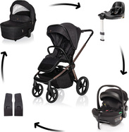 Kolica Move Cross 5X + autosjedalica XM Plus i-Size bundle, Quartz Black