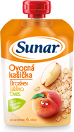 SUNAR Taschenfruchtbrei Pfirsich, Apfel, Haferflocken 120 g