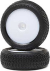 Losi koleso s pneu Taper Pin, predný, biely disk (2): Mini-B
