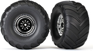 Traxxas Laufrad 3.0 / 2.0", Scheibe chrom, Bereifung Terra Groove (2)