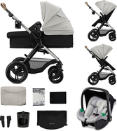 KINDERKRAFT Kočík kombinovaný 3v1 Moov 2 XL Air Grey