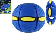 DiskMíč - Hoď disk, chyť loptu! plast 22cm modrá